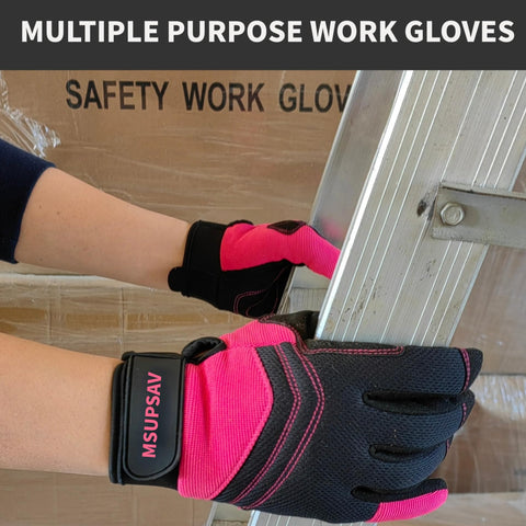 MSUPSAV garden gloves touchscreen compatible lets you use devices without removing gloves.
