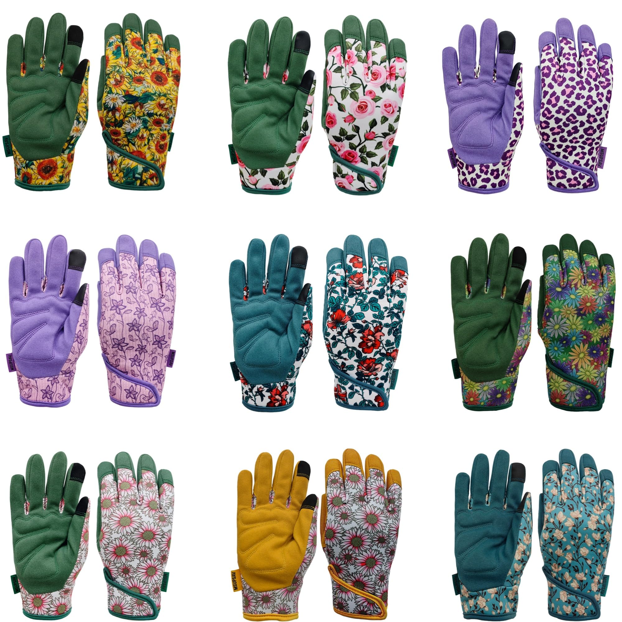 MSUPSAV Floral pattern makes gloves easy to spot