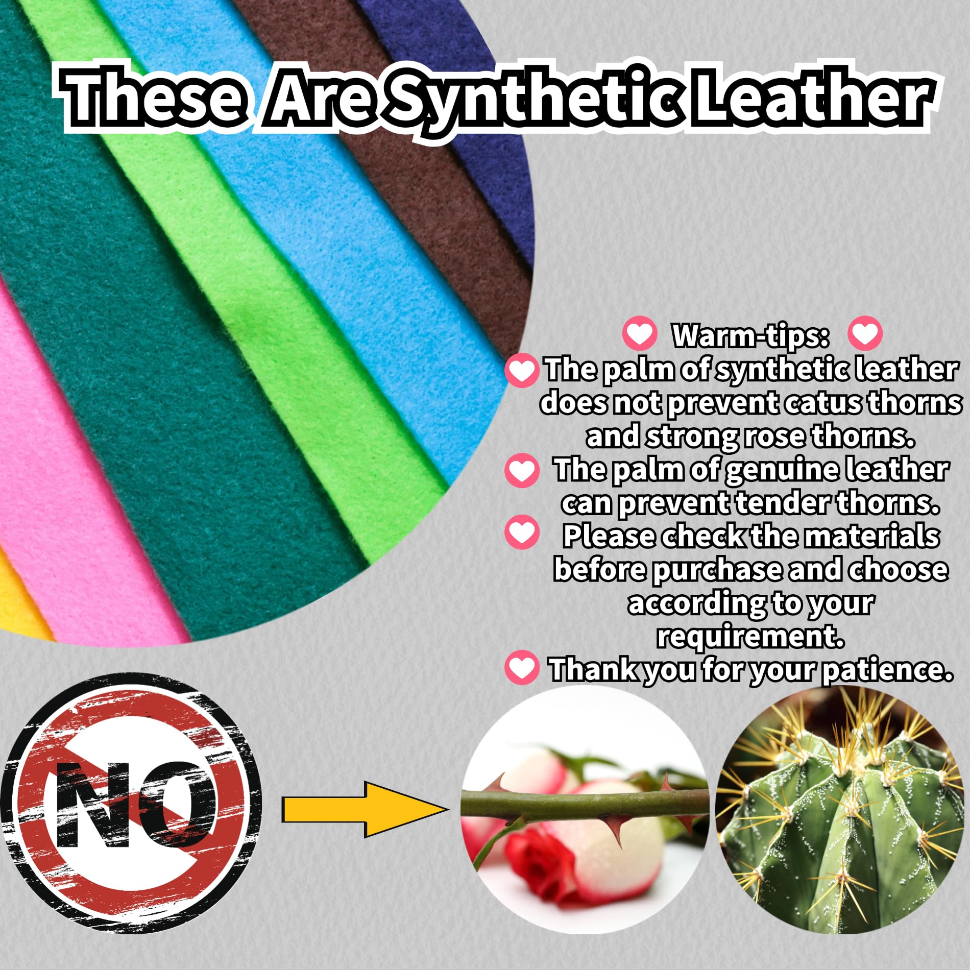 MSUPSAV gardening gloves with leather palm for durable yard work.