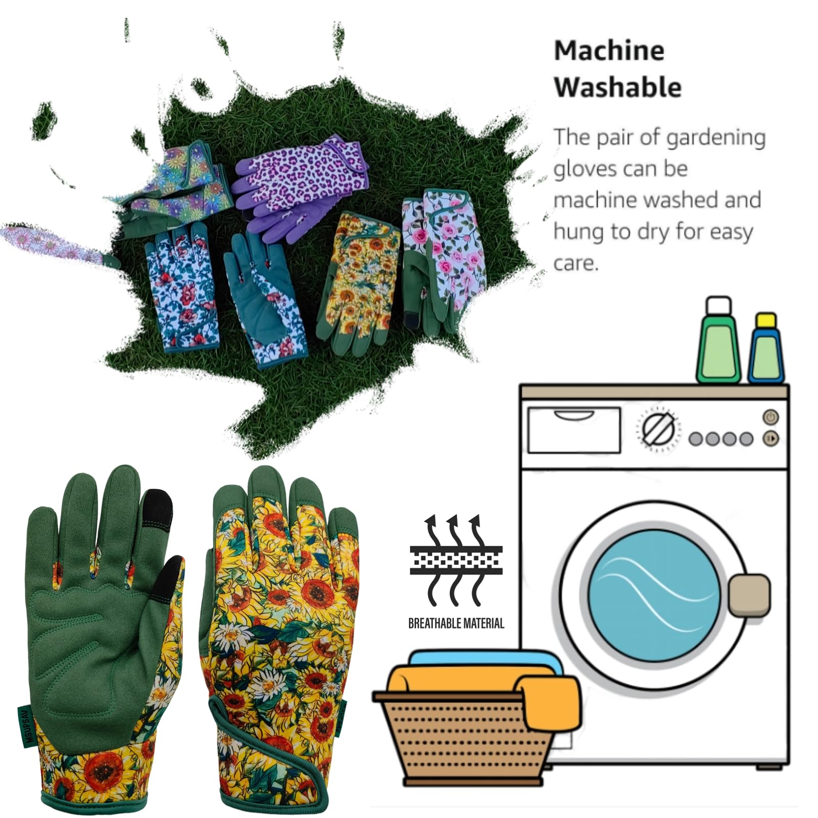 MSUPSAV Reinforced fingertips for puncture resistance