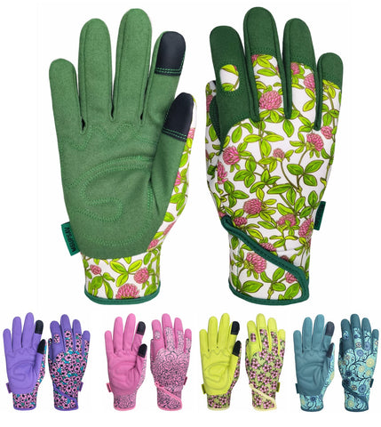 MSUPSAV gardening gloves back panel for flexible movement in the garden.