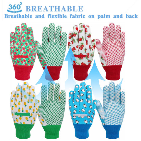 MSUPSAV Kids Garden Gloves adjustable closure for a secure fit