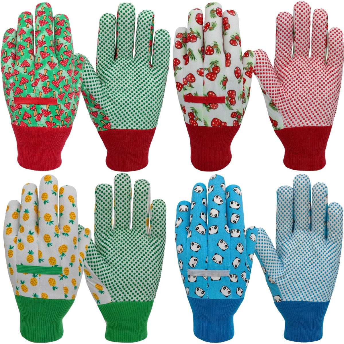 MSUPSAV Kids Garden Gloves with flexible back panel for nimble gardening tasks