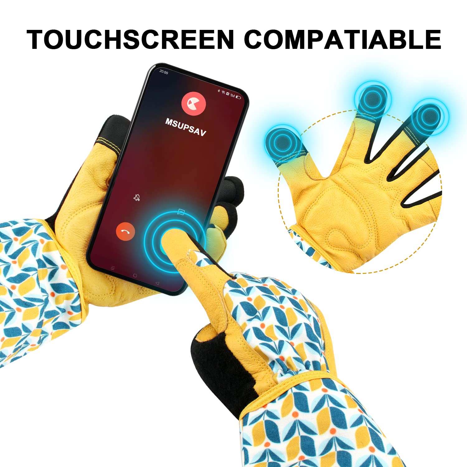 MSUPSAV gloves elastic wrist keeps dirt out