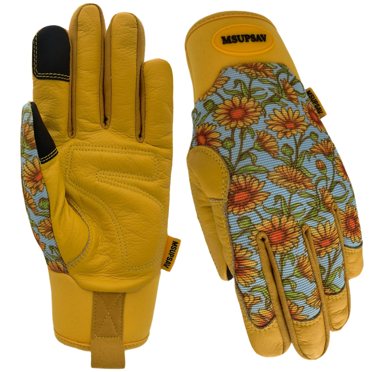 MSUPSAV Thorn Proof Gardening Gloves back stretchable design enables flexible gardening tasks.