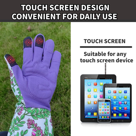 MSUPSAV touch-screen friendly gardening gloves for outdoor device use
