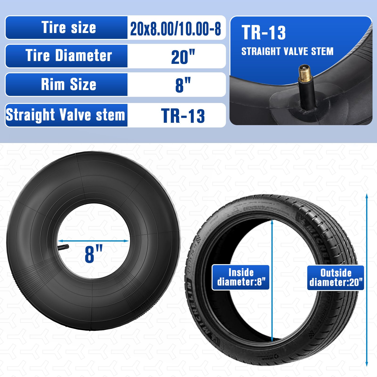 MTA XEK 2-pack inner tubes for quick replacement