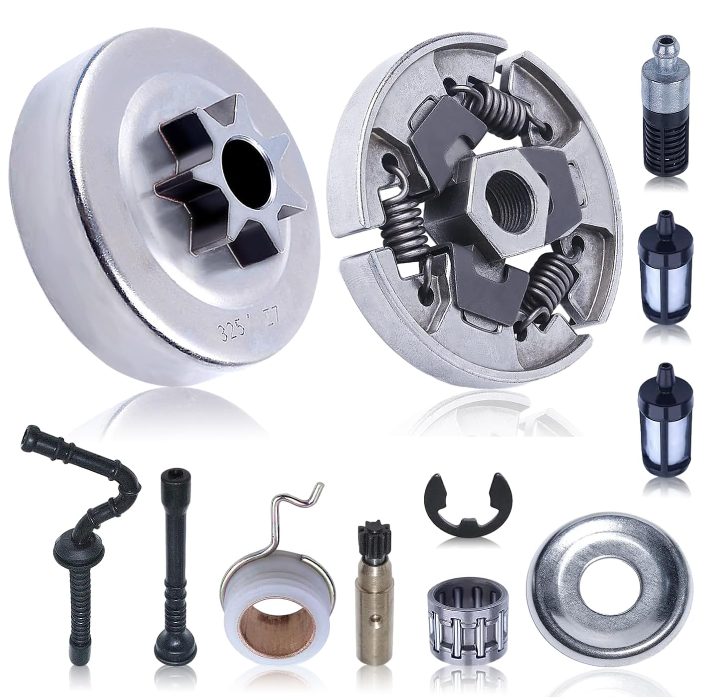 Mtanlo .325 clutch drum 7T compatible replacement for Stihl MS230/MS250 chainsaws
