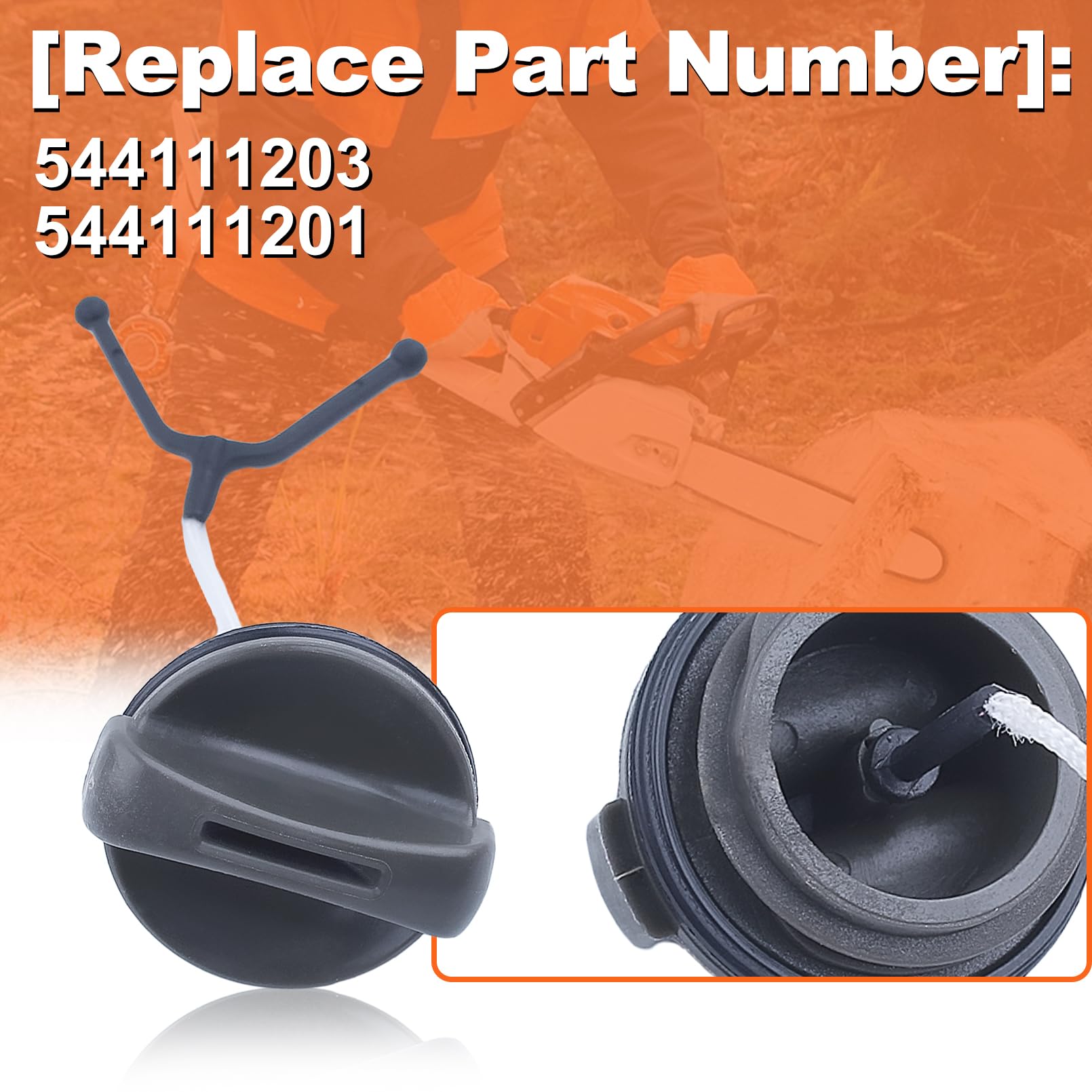 Mtanlo cap with filter, replacement kit for saws.