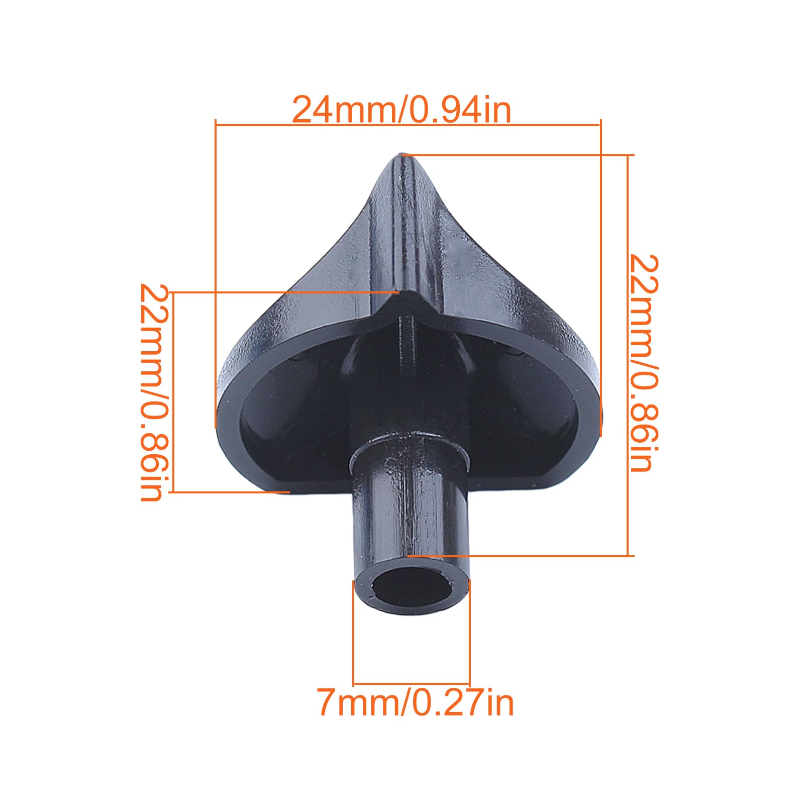 Mtanlo carb choke knob close-up—high quality fit for reliable maintenance