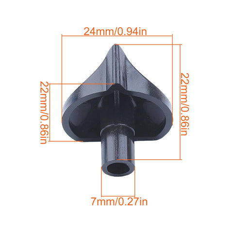 Mtanlo carb choke knob close-up—high quality fit for reliable maintenance