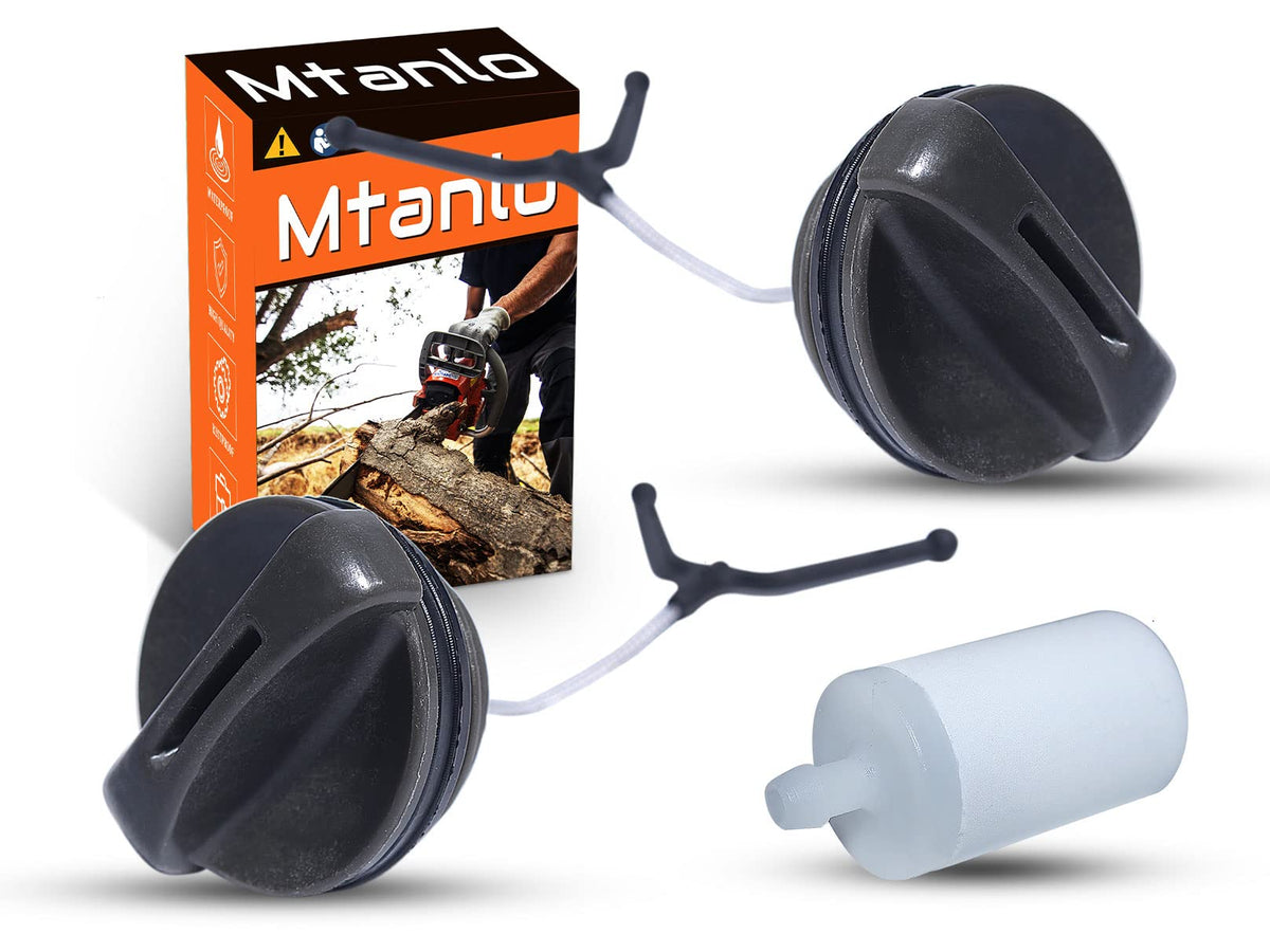 Mtanlo fuel cap for Husqvarna 435, close-up view showing secure sealing.
