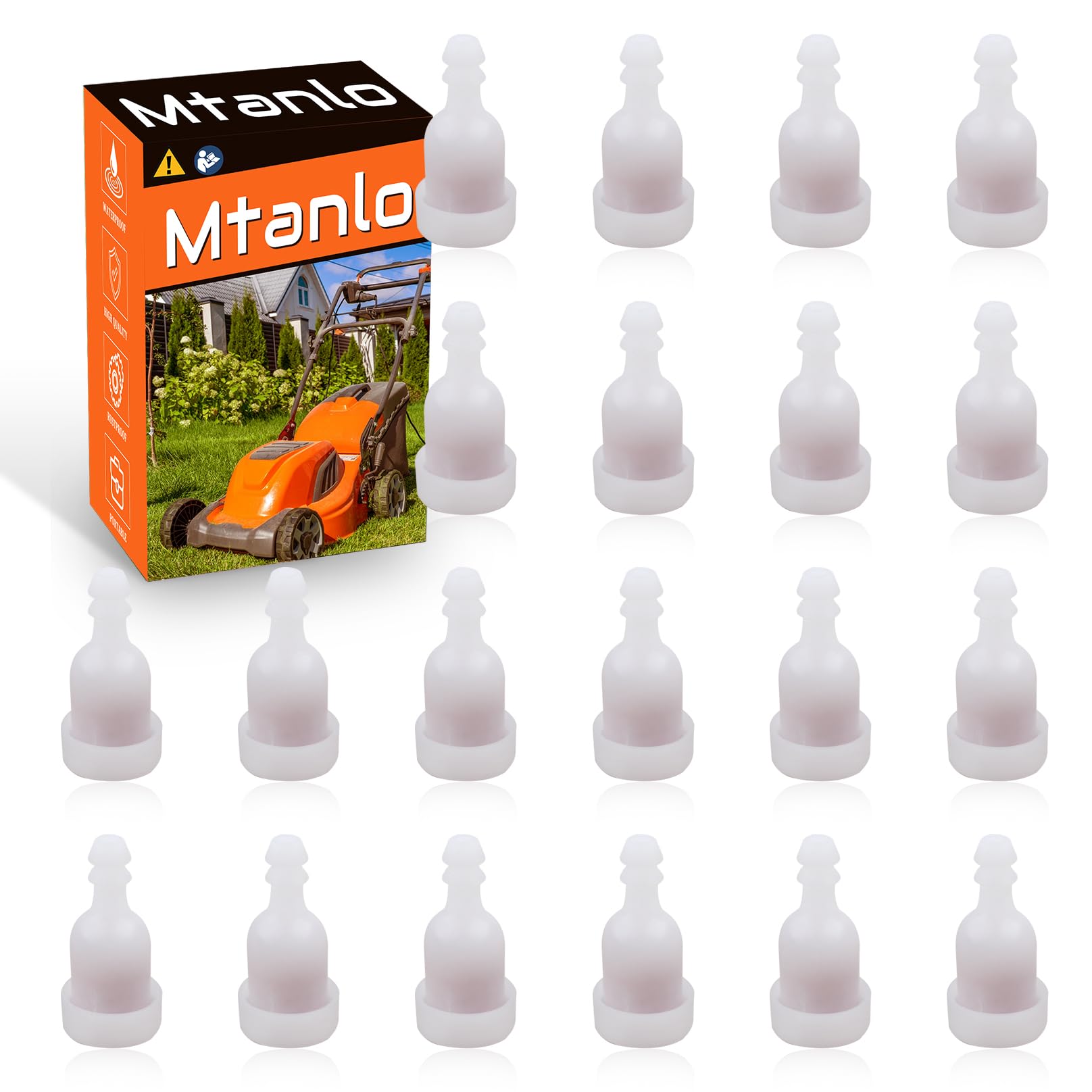 Mtanlo fuel vent for Echo GT and SRM trimmers improves air flow and reliability.