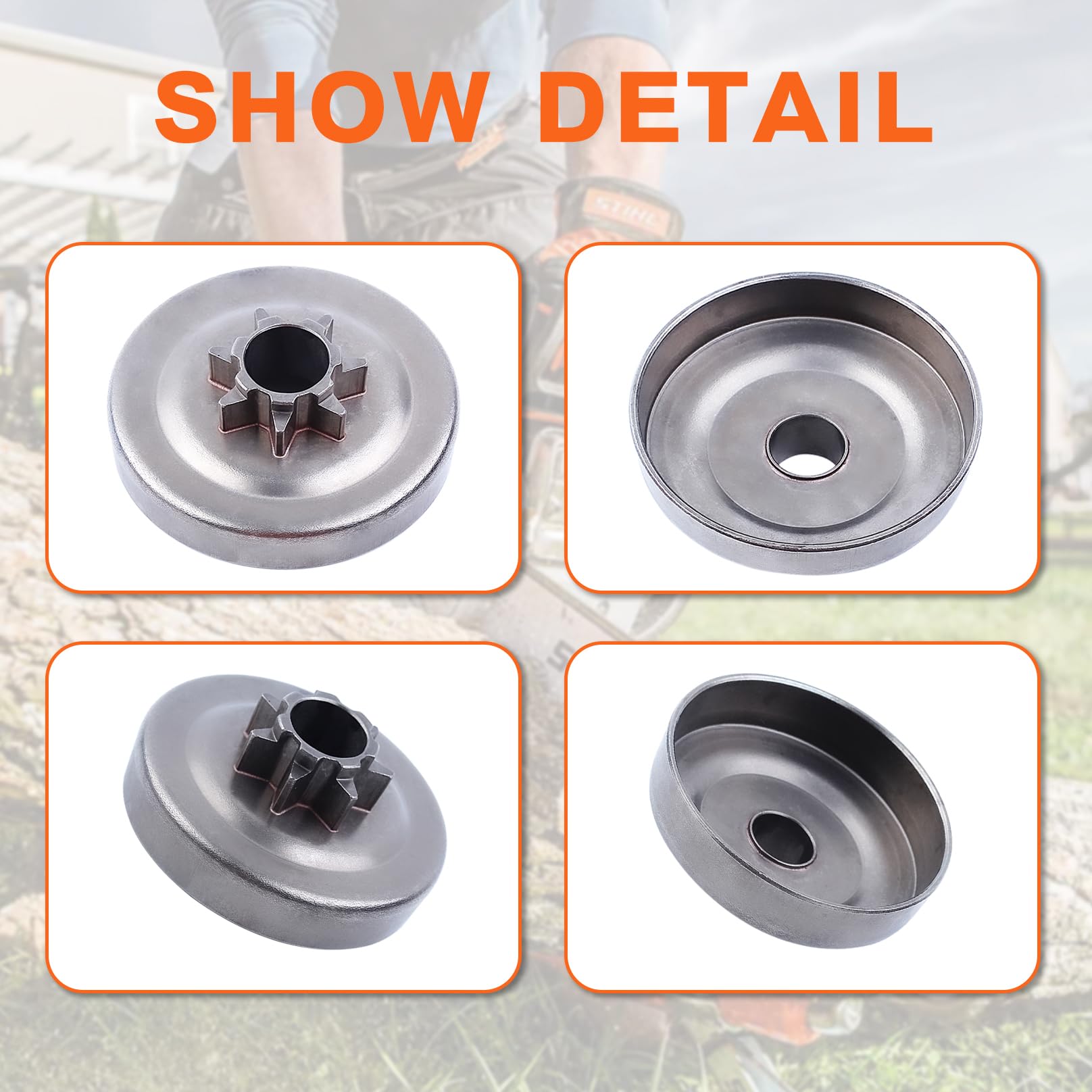 Mtanlo Husqvarna 345-450 clutch drum and parts compatibility.
