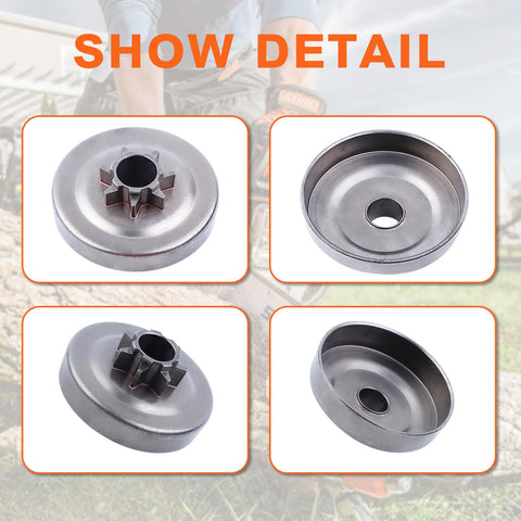 Mtanlo Husqvarna 345-450 clutch drum and parts compatibility.