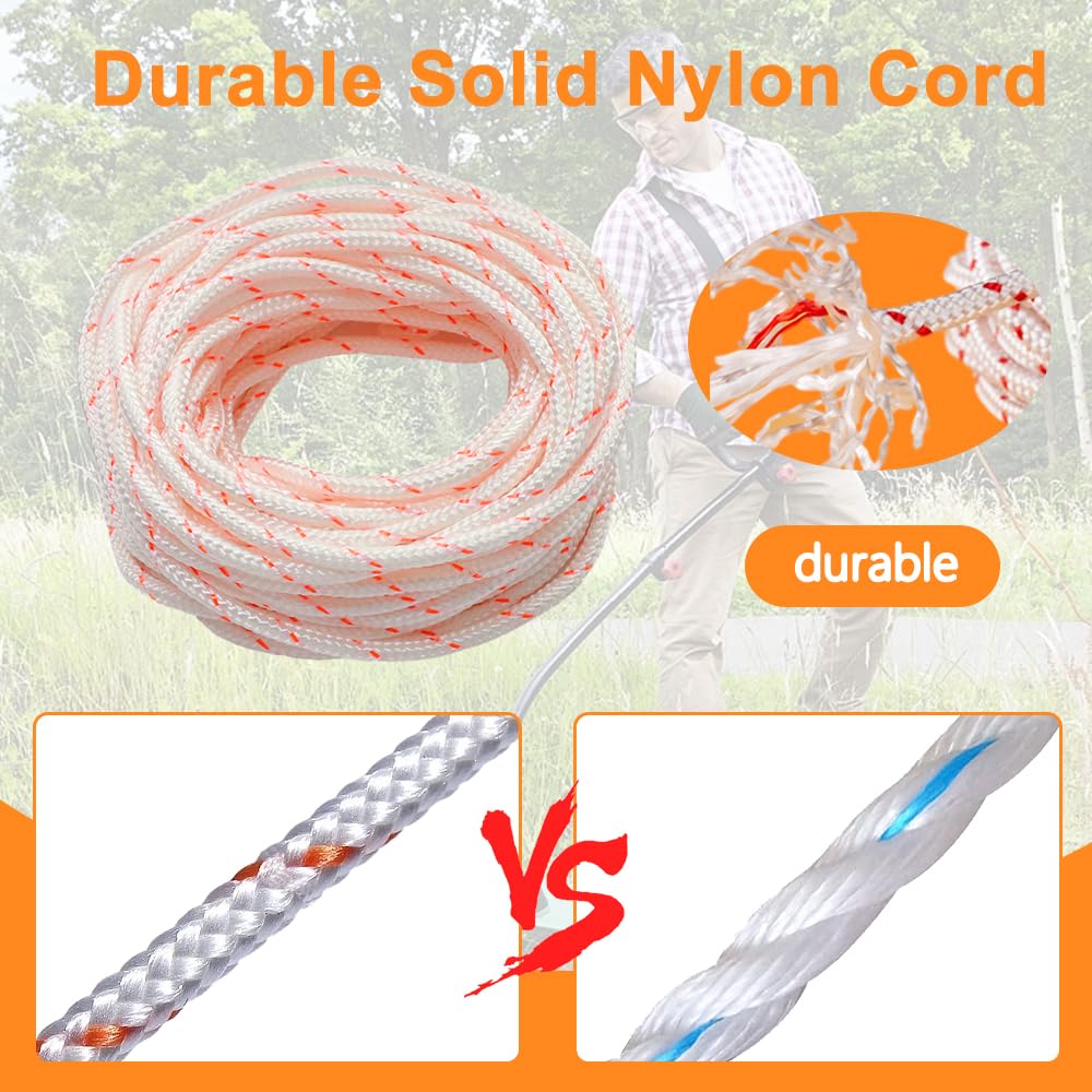 Mtanlo nylon recoil rope supports universal compatibility across brands