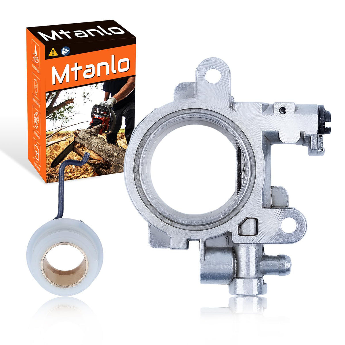 Mtanlo oil pump with worm gear for Stihl MS290 illustrating reliable oil delivery