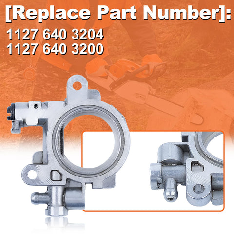 Mtanlo oil pump with worm gear for Stihl MS310 shown for easy installation