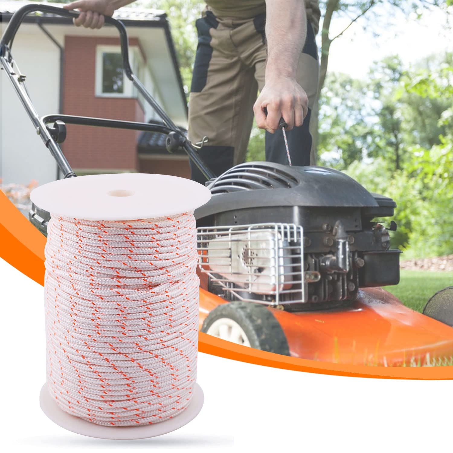 Mtanlo replacement rope for trimmers and chainsaws with 100m length.