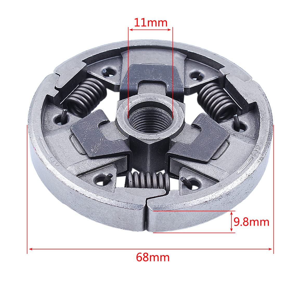Mtanlo washer and E-clip image highlighting essential parts for clutch assembly.