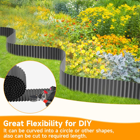 MTART corrugated design enhances modern landscape borders.