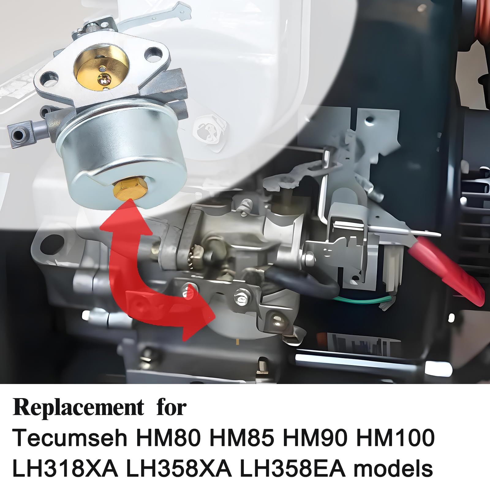 Gasket, fuel line, and clamps for secure installation.