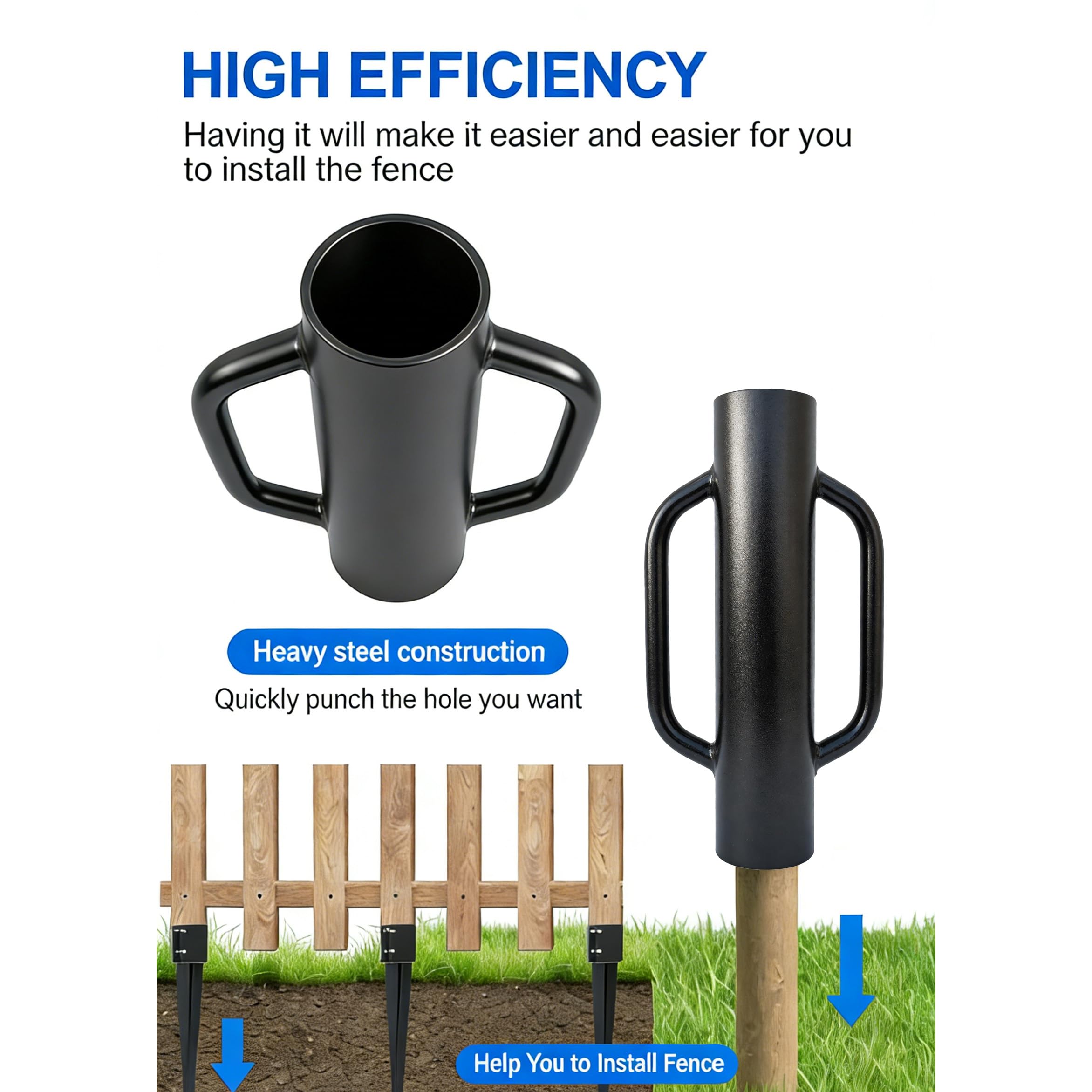 MTB Garden post driver ideal for quick fence post installation in gardens.