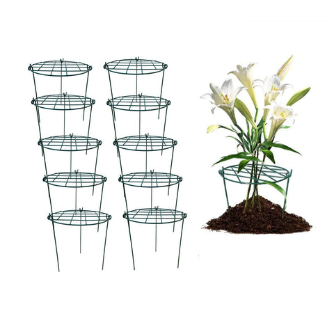 MTB Supply peony cages grid hoop supports growth, keeping plants upright
