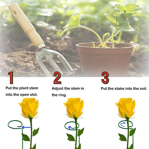 MTB Supply 20-pack green stakes for versatile garden support.