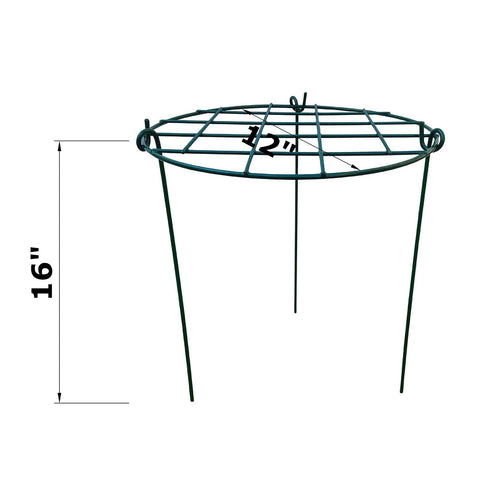 MTB Garden round metal plant stake protects edge flowers from trampling