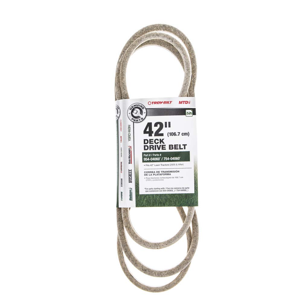MTD 954-04060c belt on a 42-inch deck for reliable mower performance