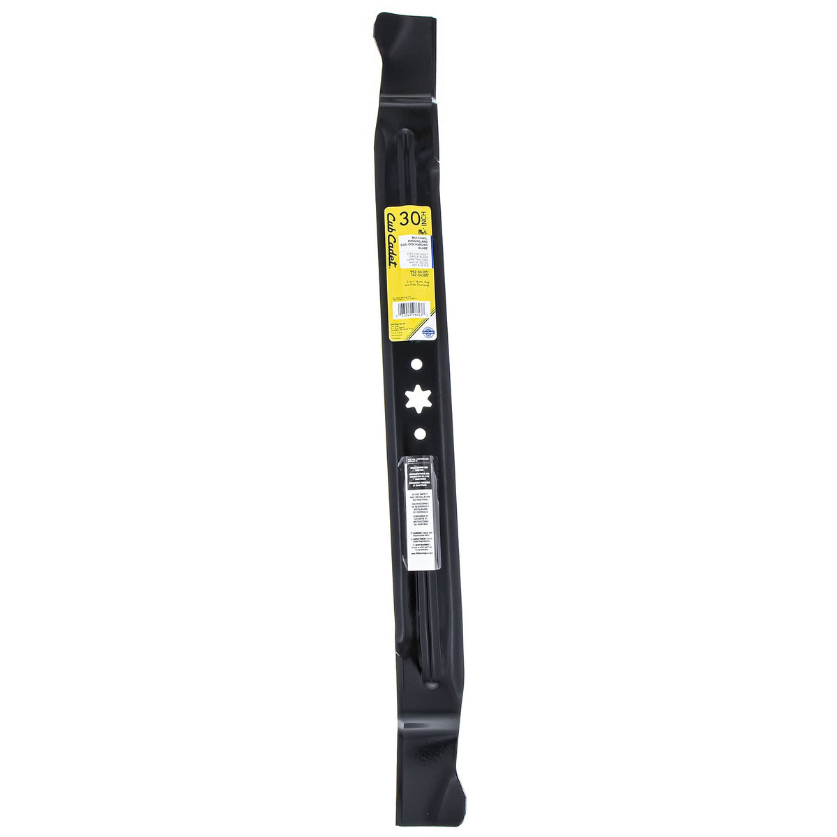 MTD Genuine Parts 942-04385 30-inch mulch blade ready for precise cutting and mulching.