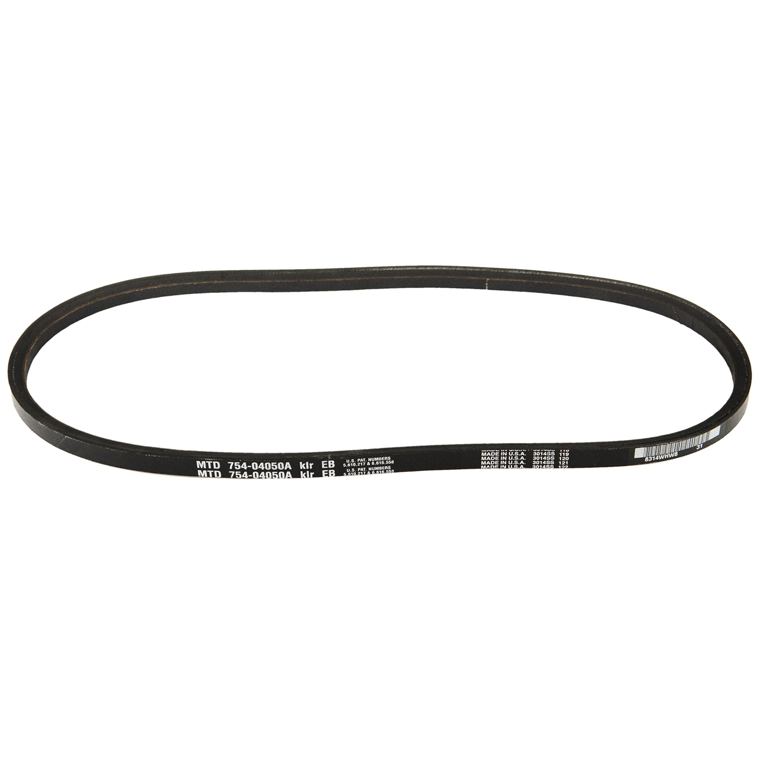 MTD Genuine Parts snow thrower auger belt for 2-stage units, reliable auger drive.