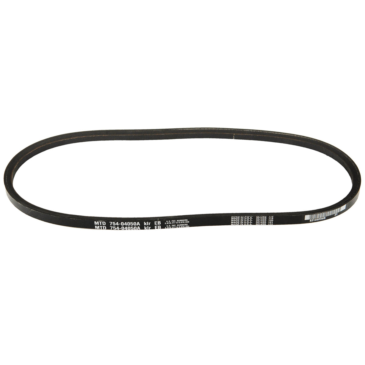 MTD Genuine Parts snow thrower auger belt for 2-stage units, reliable auger drive.