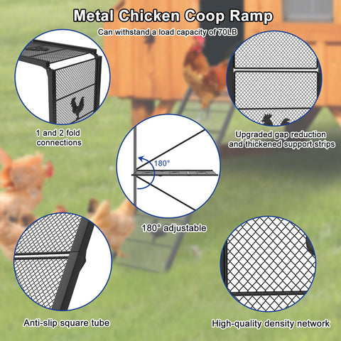 MTGSTOCL DIY-length coop ladder adapts to different coop heights with easy assembly.