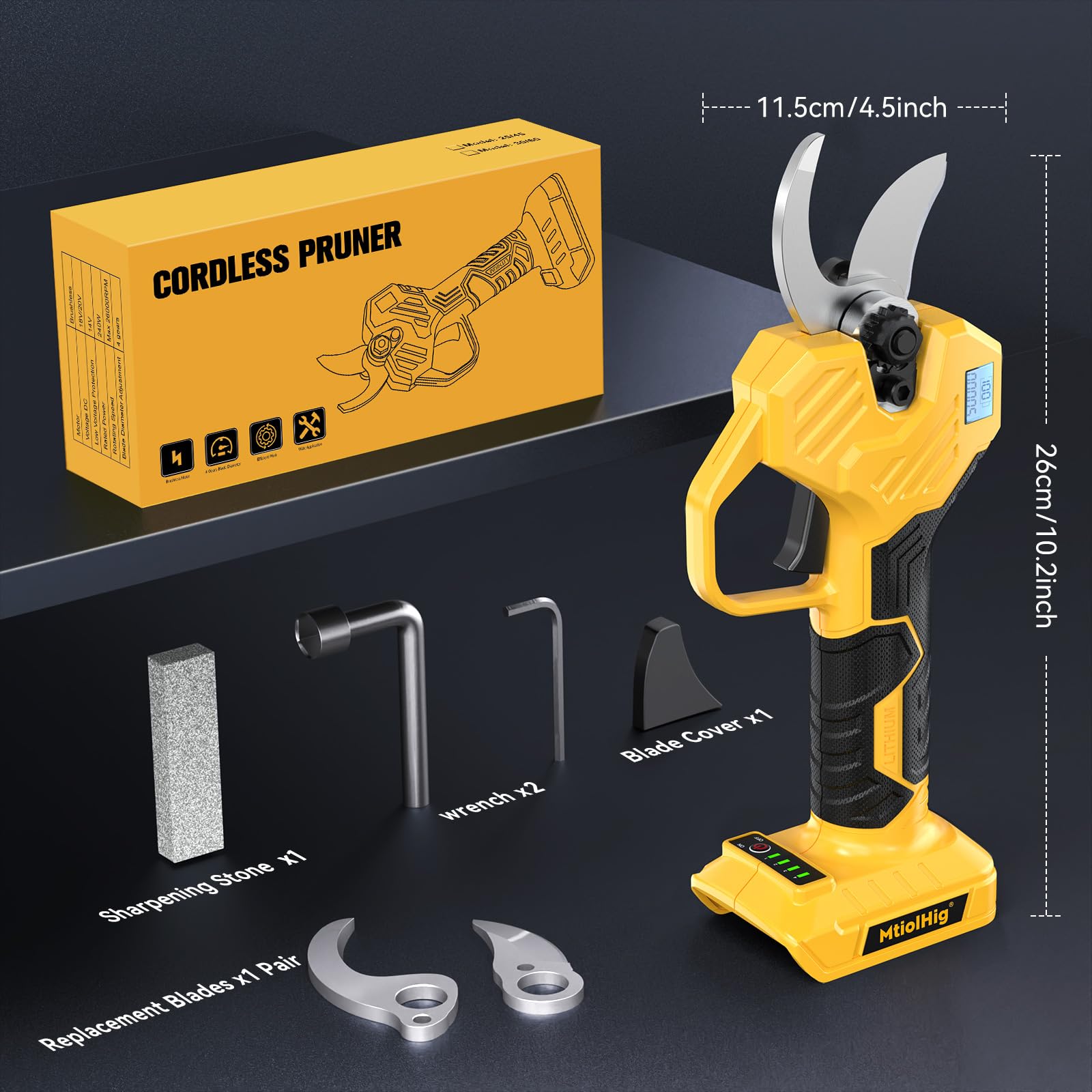 MtiolHig tool with battery indicator aids planning.