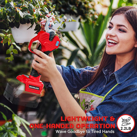 MtiolHig lightweight, ergonomic pruning shears designed for comfort.