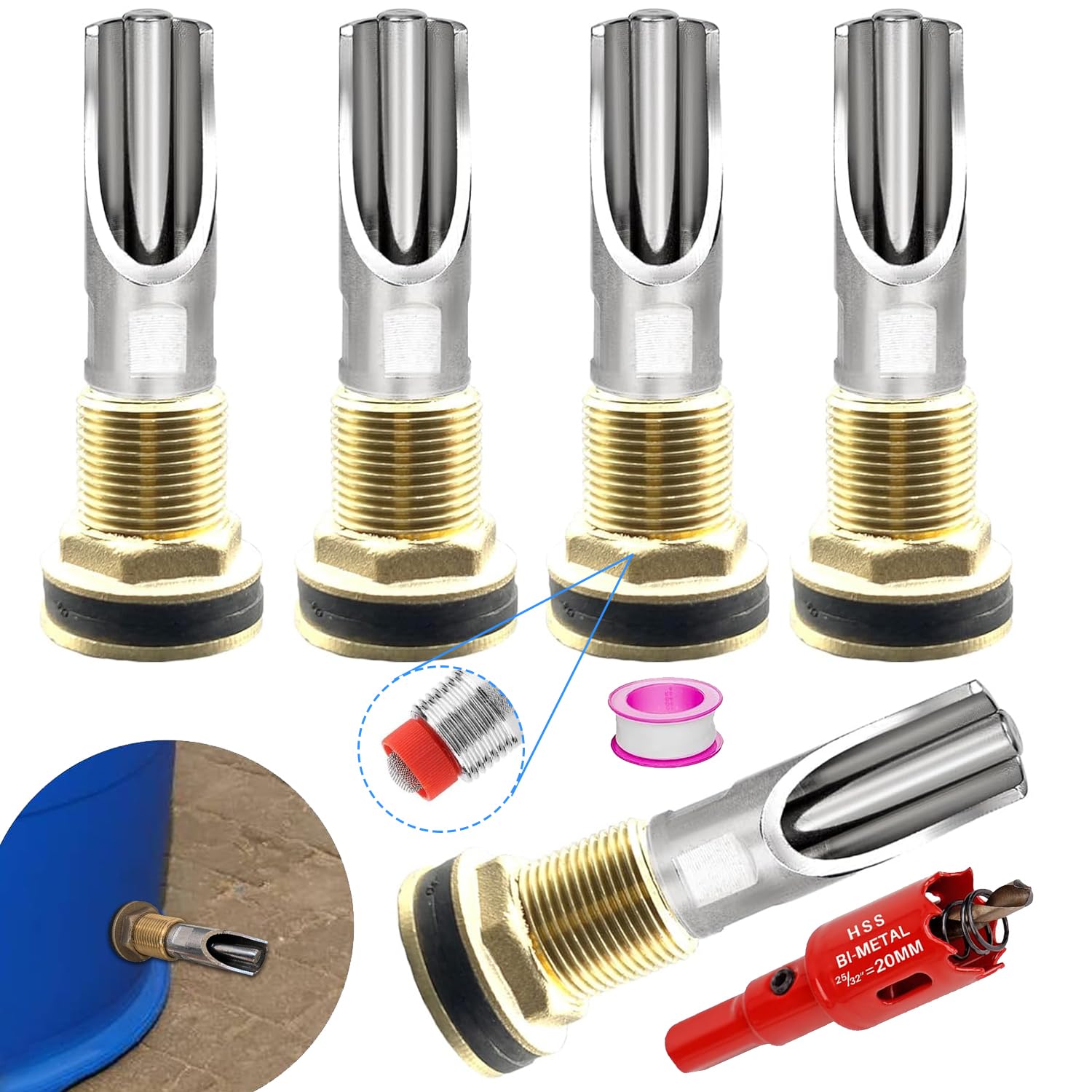 MTKZKAF pig waterer nipple close-up, durable stainless steel for reliable water delivery
