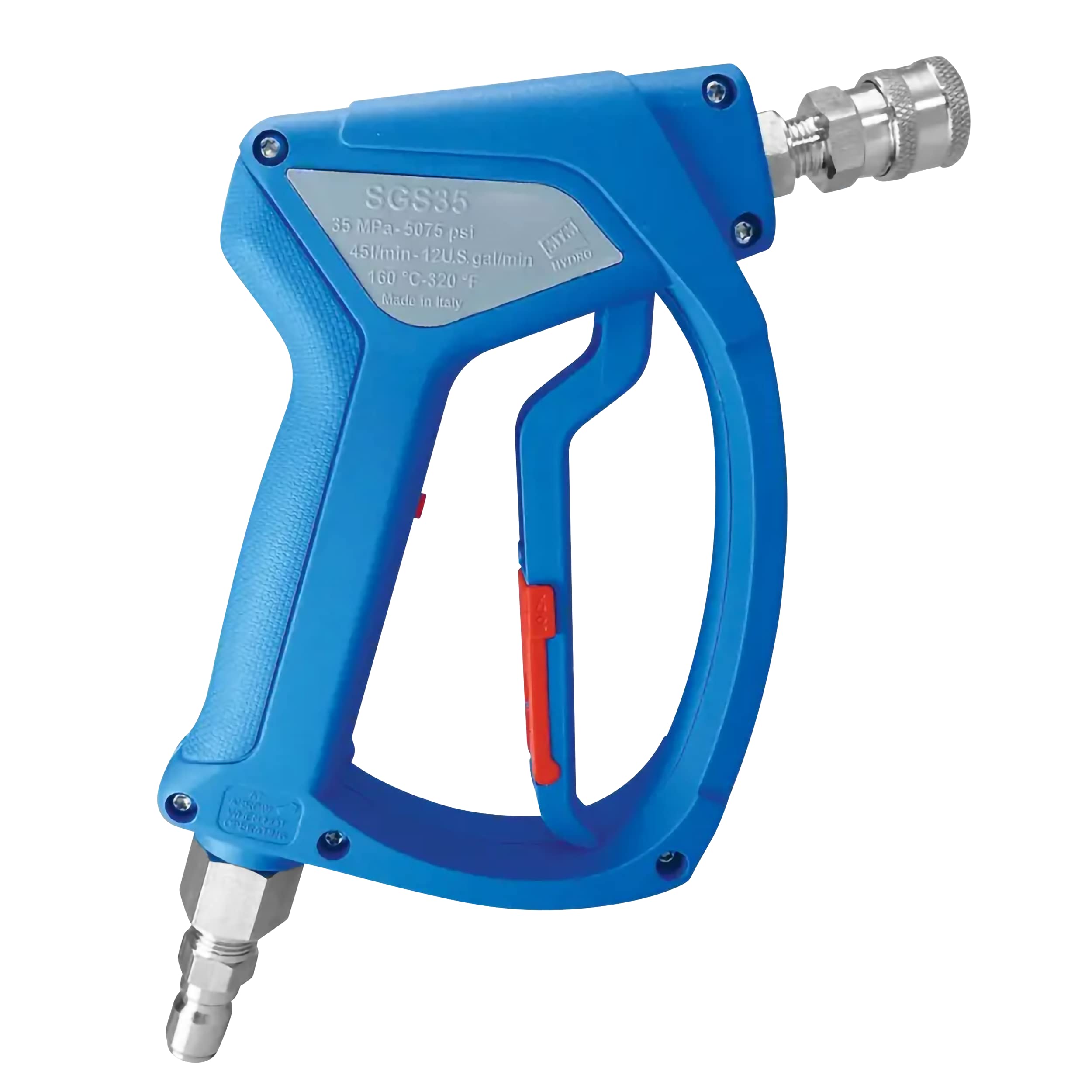 MTM Hydro SGS35 gun angle shot showing ergonomic grip for comfortable use