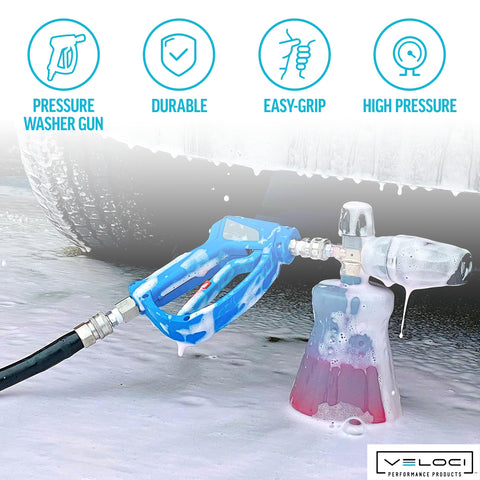 MTM Hydro SGS35 swivel assembly demonstrates reduced hose tangling during high pressure use