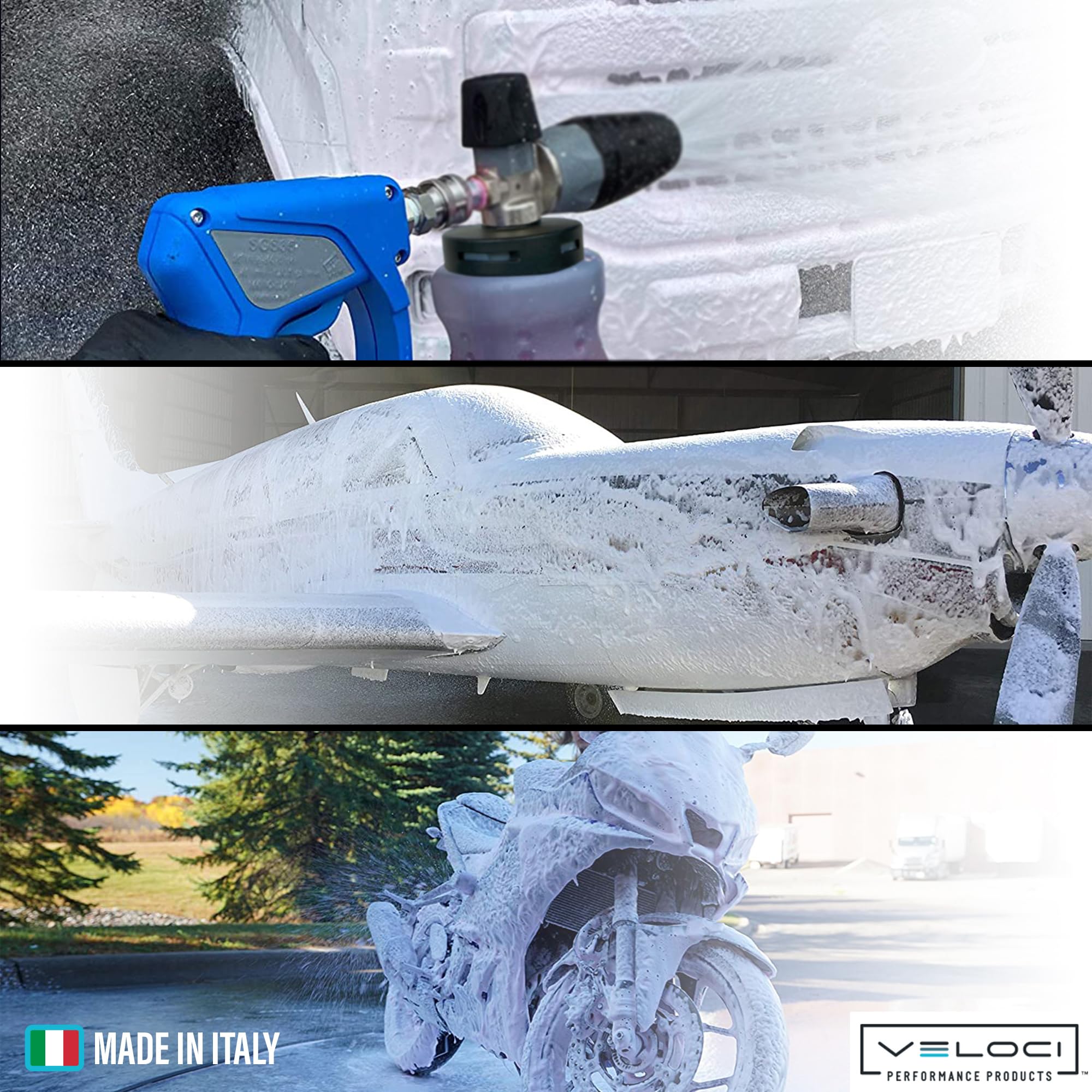 Fiberglass reinforced PF22 foam cannon body for long-lasting performance.