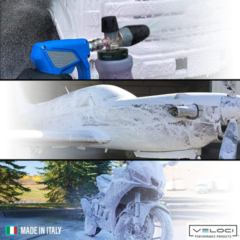 Fiberglass reinforced PF22 foam cannon body for long-lasting performance.