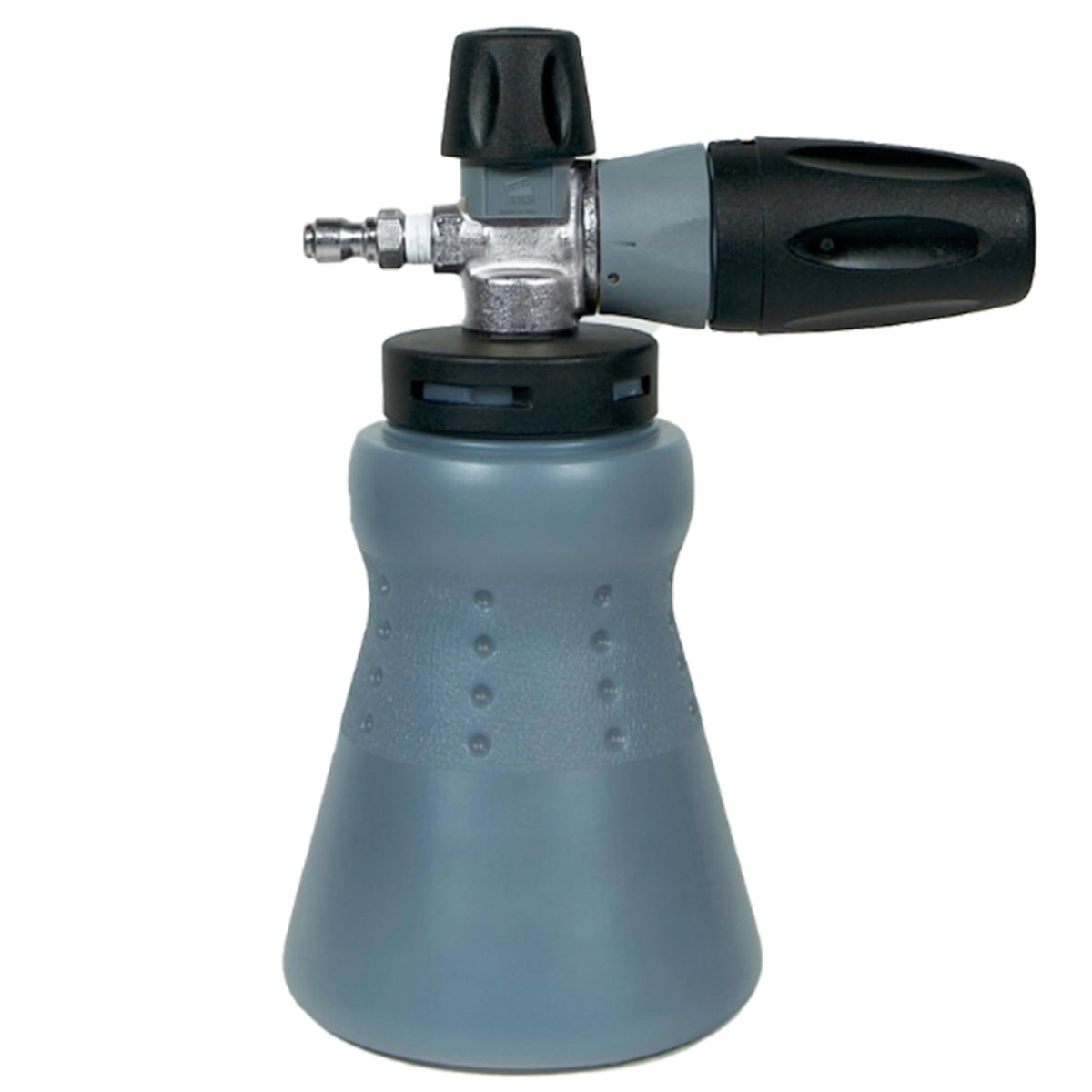 MTM Hydro PF22 foam cannon with wide mouth bottle for spill-free refilling.