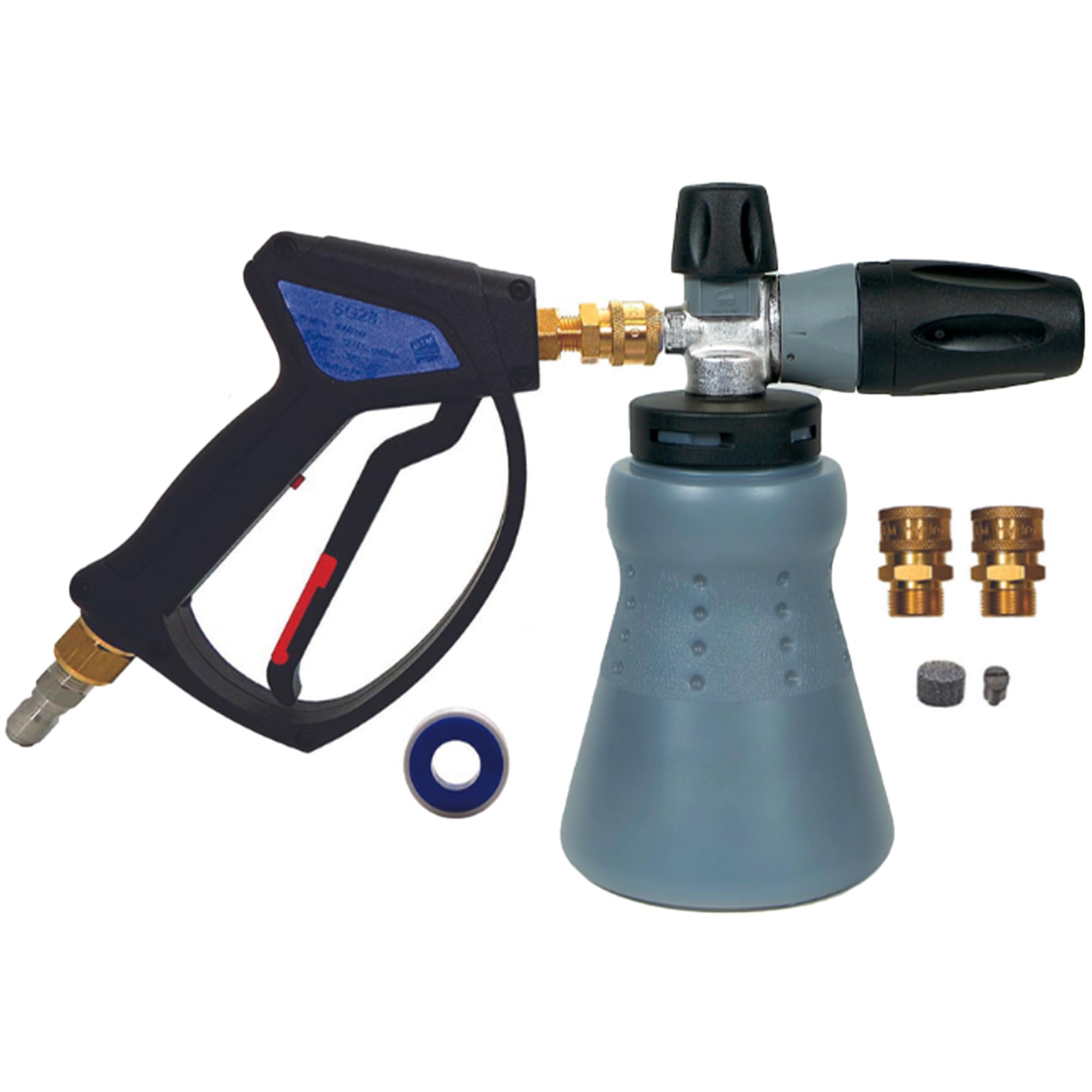 MTM Hydro PF22 foam cannon delivering rich car wash foam for deep cleaning