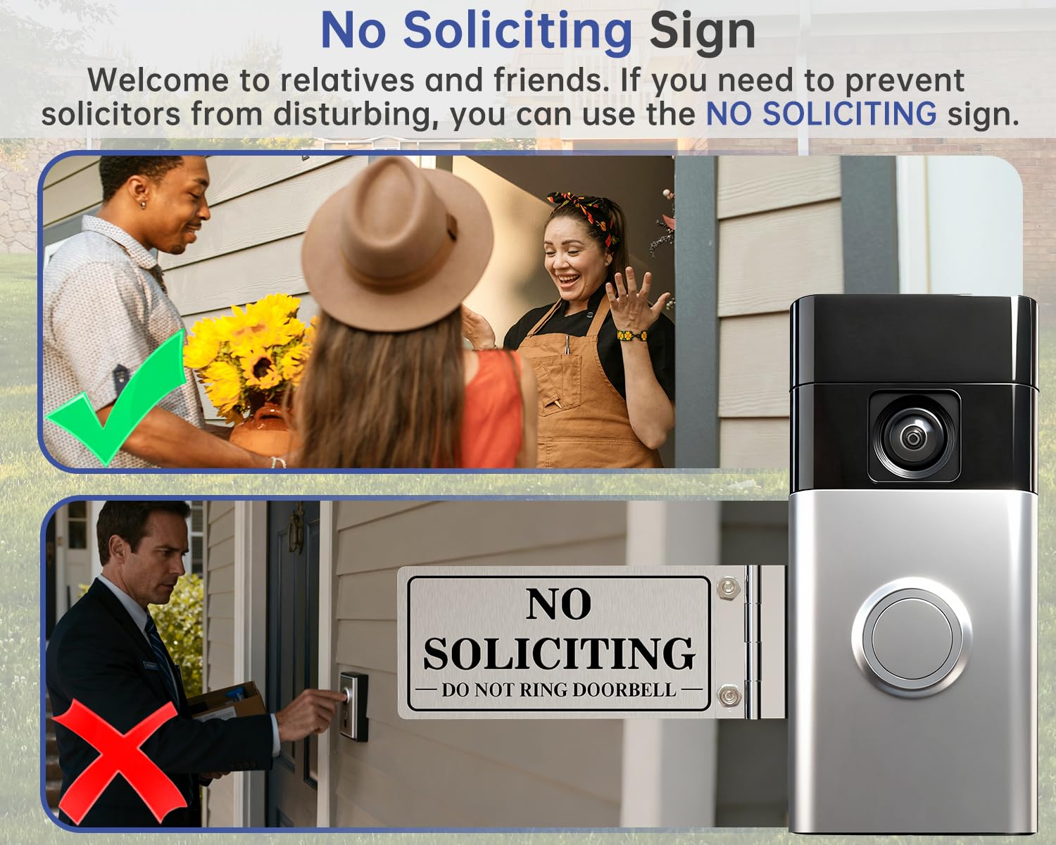 MtMinn Ring-compatible doorbell cover fits video doorbells without blocking
