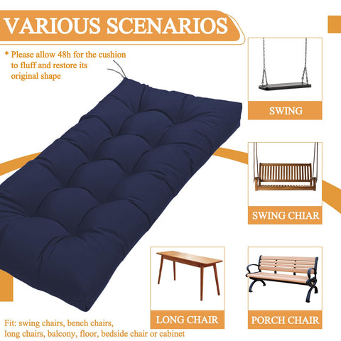 MTMR bench cushion fits various chairs for versatile indoor and outdoor use.