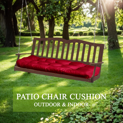 MTMR cleaning-ready bench cushion shown with spot-clean care.