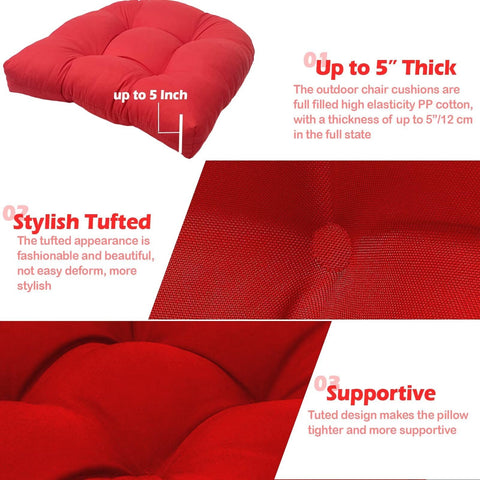 MTMR easy-clean outdoor cushions red simplify maintenance after outdoor use