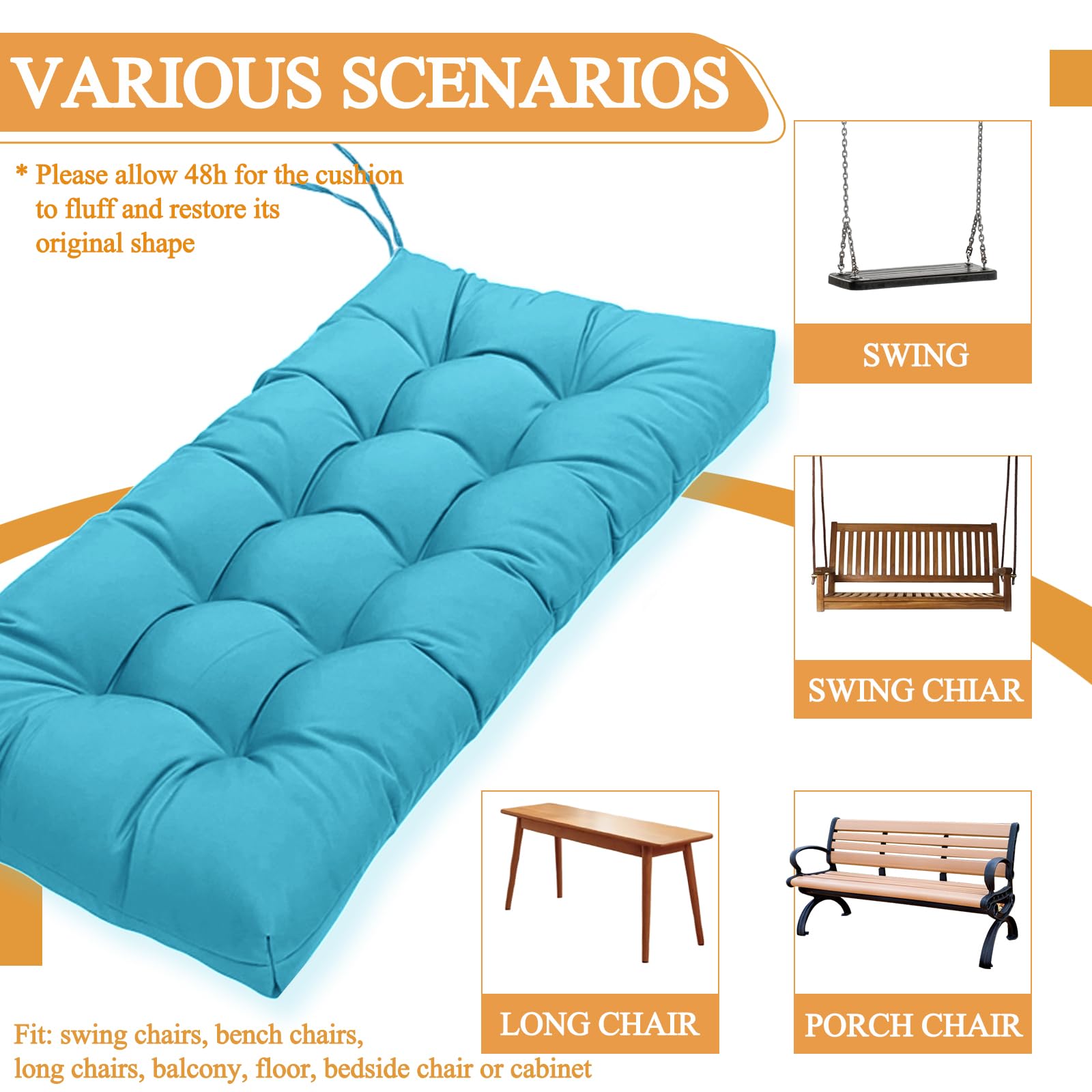 MTMR packaged outdoor cushion ready to use on patio or porch.
