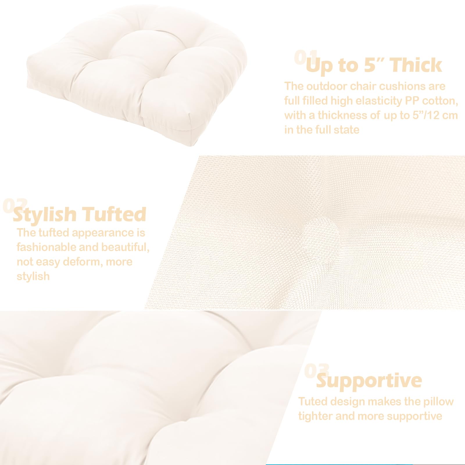 MTMR vacuum-packed cushions shown with sun-drying for fast fluff and setup
